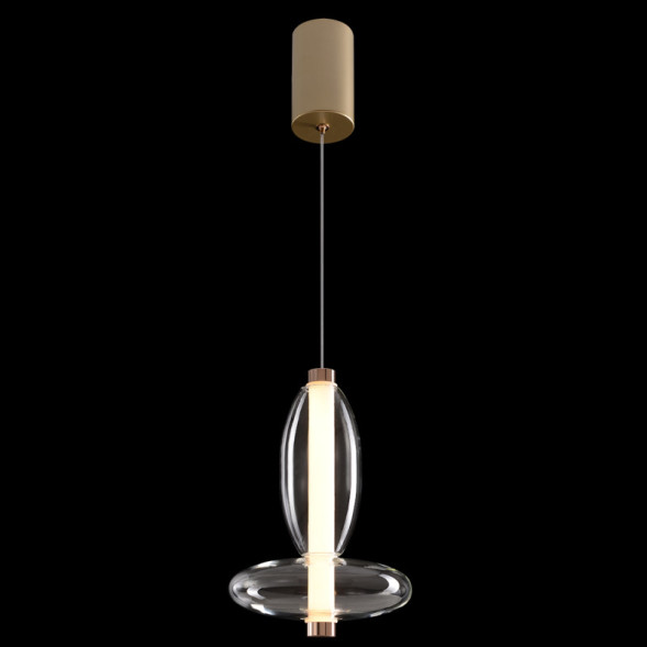Подвесной светильник Crystal Lux QUASAR SP7W LED TRANSPARENT QUASAR