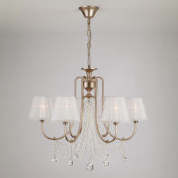 Подвесная люстра Eurosvet SERENATA 10088/6 перламутровое золото Strotskis