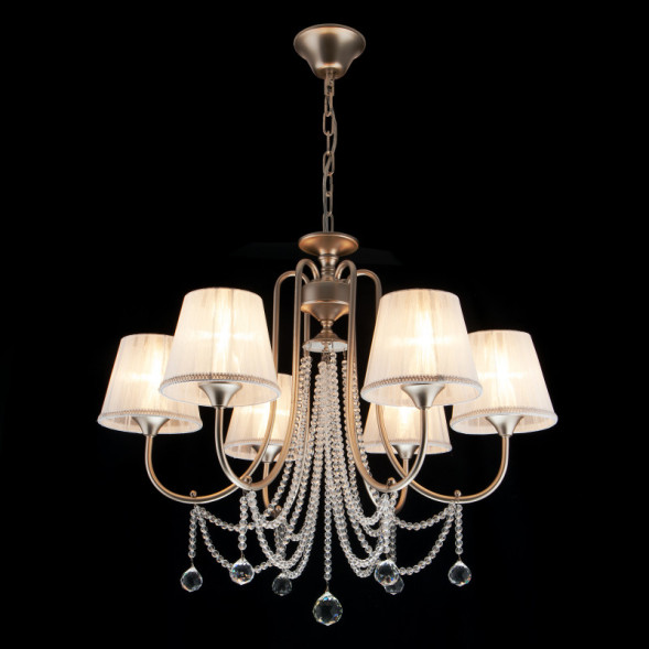 Подвесная люстра Eurosvet SERENATA 10088/6 перламутровое золото Strotskis