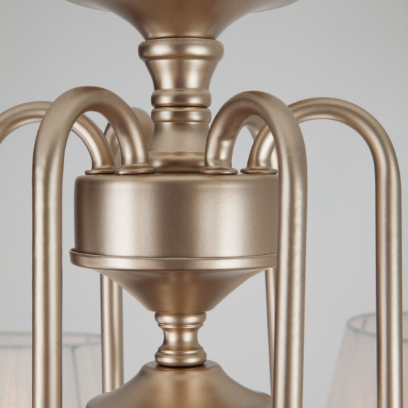 Подвесная люстра Eurosvet SERENATA 10088/6 перламутровое золото Strotskis