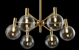 Люстра на штанге Crystal Lux ANDRES ANDRES SP6 BRONZE/TRANSPARENTE