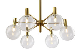 Люстра на штанге Crystal Lux ANDRES ANDRES SP6 BRONZE/TRANSPARENTE