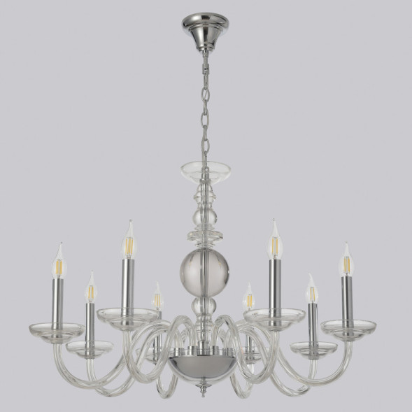 Подвесная люстра Crystal Lux ARABESQUE ARABESQUE SP8 CHROME