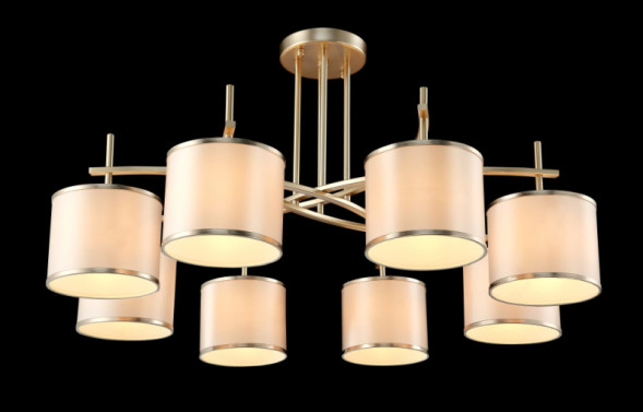 Люстра на штанге Crystal Lux Sergio SERGIO PL8 GOLD