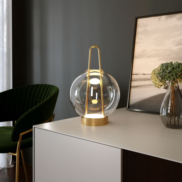 Настольная лампа Eurosvet 80507/1 латунь Frasco