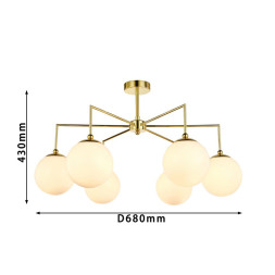 Люстра на штанге Favourite Undine 2810-6P