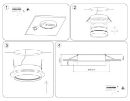 Точечный встраиваемый светильник Ambrella Light TECHNO SPOT TU5205