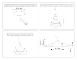 Точечный встраиваемый светильник Ambrella Light TN102809 TECHNO SPOT