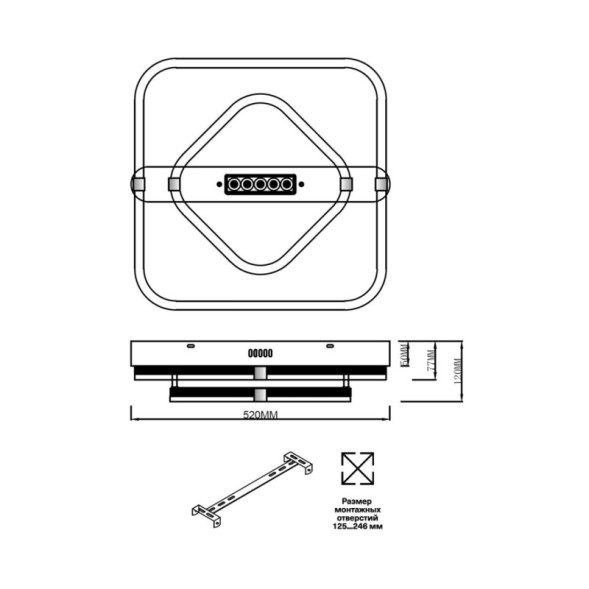 Потолочный светильник Sonex TRECKY 7665/64LS