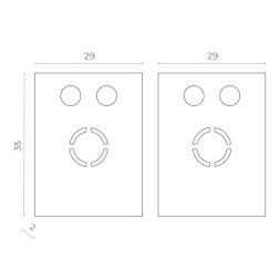 Заглушка для трекового шинопровода ST-Luce Track magnet SKYFLAT встраиваемый в ГКЛ черный ST069.409.12