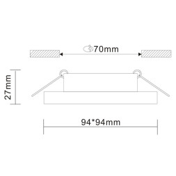 Встраиваемый точечный светильник ST-Luce GERA ST205.518.01