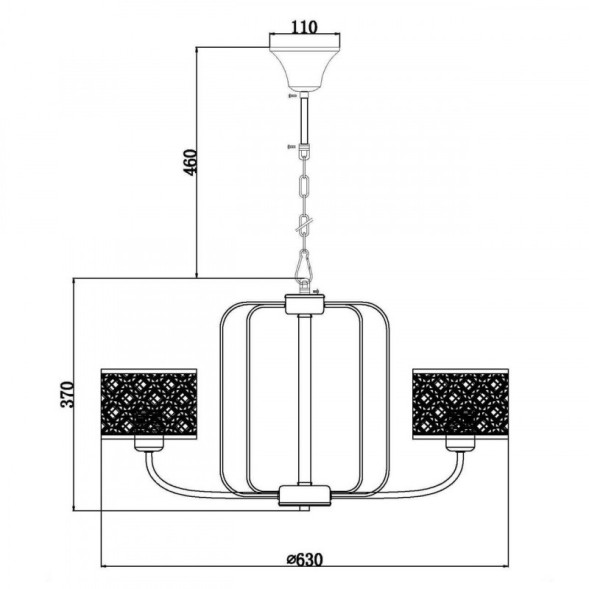 Подвесная люстра Vele Luce Fillippo VL1983L06