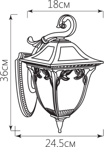 Уличный настенный светильник Feron 11484