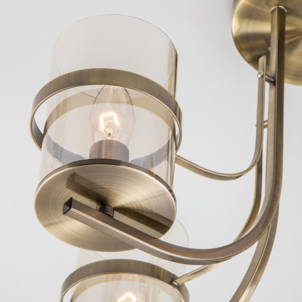 Люстра на штанге Eurosvet COPPA 60085/5 античная бронза