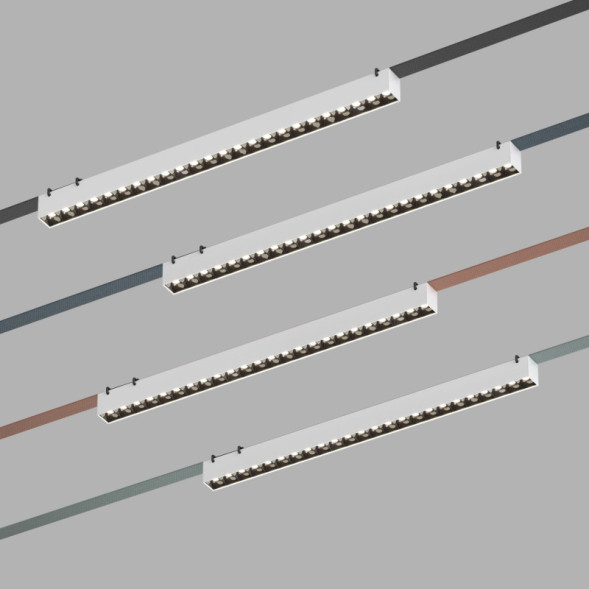 Светодиодный трековый светильник Denkirs BELTY GRILL DK5572-WB