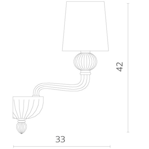 Бра Divinare Bilancia 1154/02 AP-1
