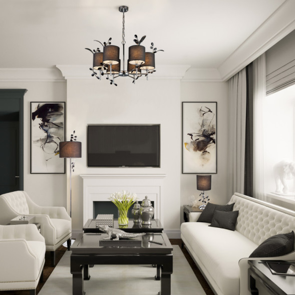 Подвесная люстра Eurosvet Florian 70071/6 хром