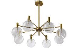 Люстра на штанге Crystal Lux ANDRES ANDRES SP8 BRONZE/TRANSPARENTE