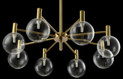 Люстра на штанге Crystal Lux ANDRES ANDRES SP8 BRONZE/TRANSPARENTE