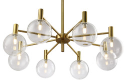 Люстра на штанге Crystal Lux ANDRES ANDRES SP8 BRONZE/TRANSPARENTE