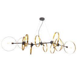 Подвесная люстра Crystal Lux ARMONICA ARMONICA SP8 BLACK/BRASS V2