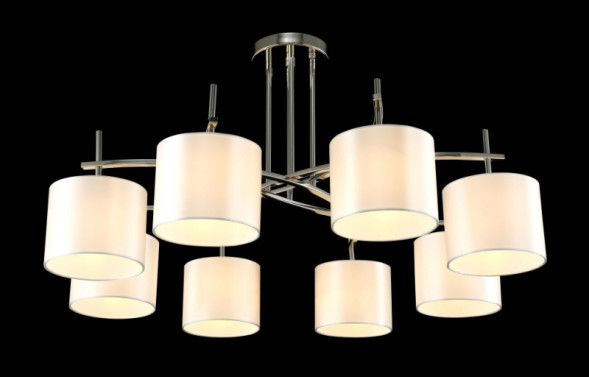 Люстра на штанге Crystal Lux Sergio SERGIO PL8 NICKEL