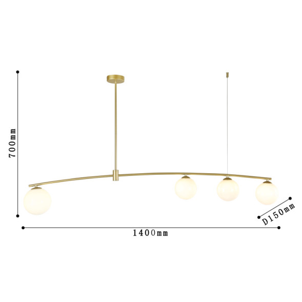 Люстра на штанге Favourite Equilibrium 4039-4P