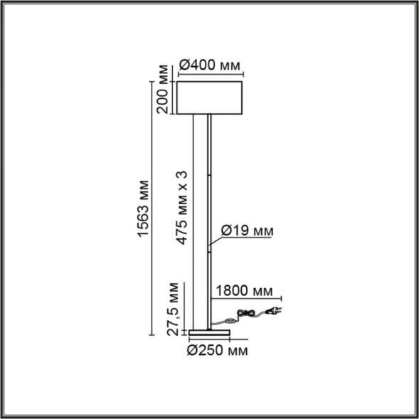 Торшер LUMION 8250/2F NIKKI