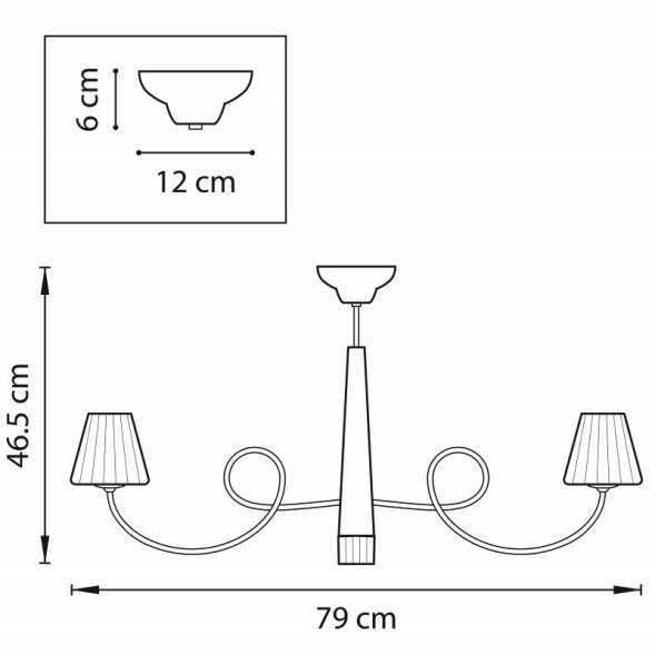 Люстра на штанге Lightstar Vortico 814074