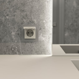 Розетка Werkel W1271004 дымчатый