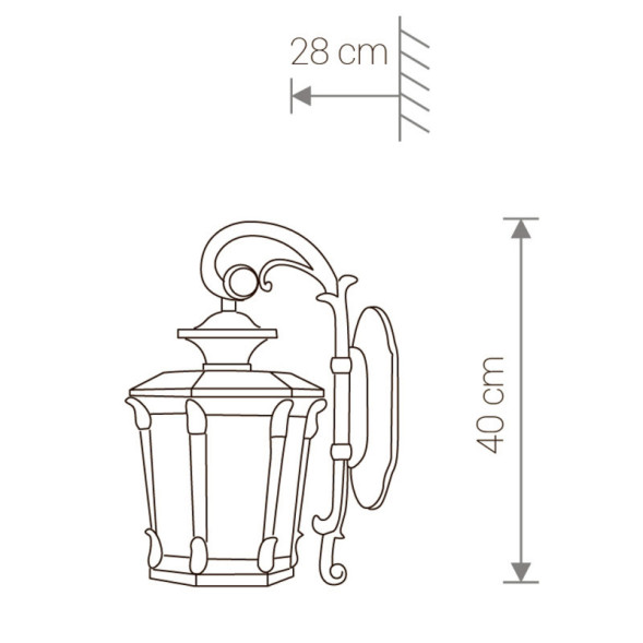 Уличный настенный светильник Nowodvorski AMUR 4692