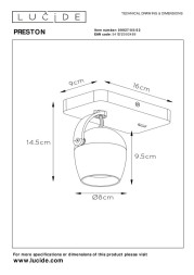 Спот LUCIDE PRESTON 09927/05/02