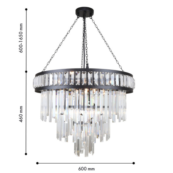 Подвесная люстра 4731-12P Favourite PRESTON