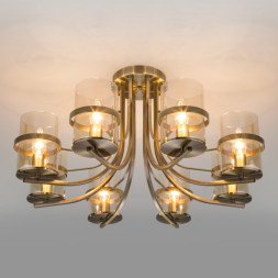 Люстра на штанге Eurosvet COPPA 60085/8 античная бронза