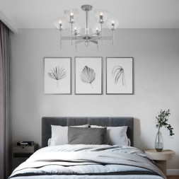 Люстра на штанге Eurosvet Arrista 60130/6 хром Smart