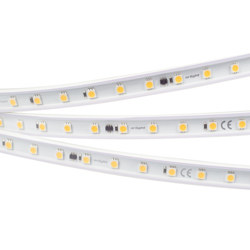 Лента Arlight ARL-PV-B54-15.5mm 5060 027056(2) 400W 220V белый (холодный) IP65