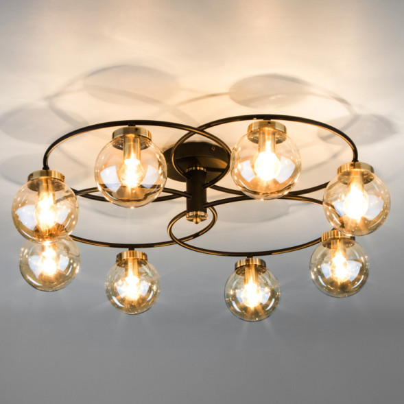 Люстра на штанге Eurosvet LINK 70104/8 черный