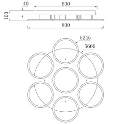 Потолочный светильник ARTE Lamp RAPID A2500PL-7WH