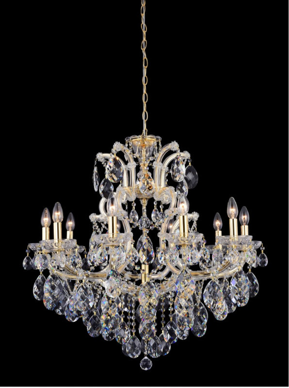 Подвесная люстра Crystal Lux ISABEL ISABEL SP11 GOLD/TRANSPARENT