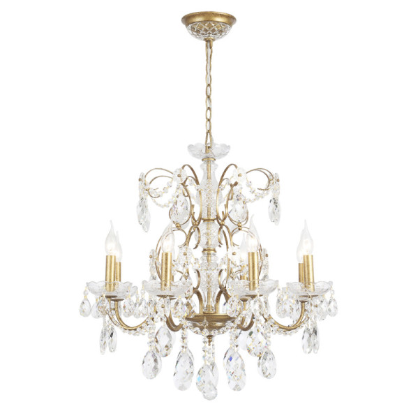 Подвесная люстра Crystal Lux ODELIS SP8 GOLD