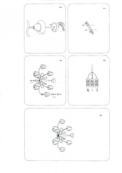 Люстра на штанге Lightstar Vortico 814077