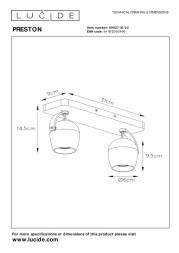 Спот LUCIDE PRESTON 09927/10/02