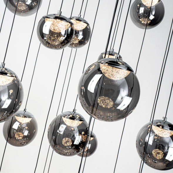 Подвесная люстра MODELUX 2338.25-CR ML.2338.25 BK-CR