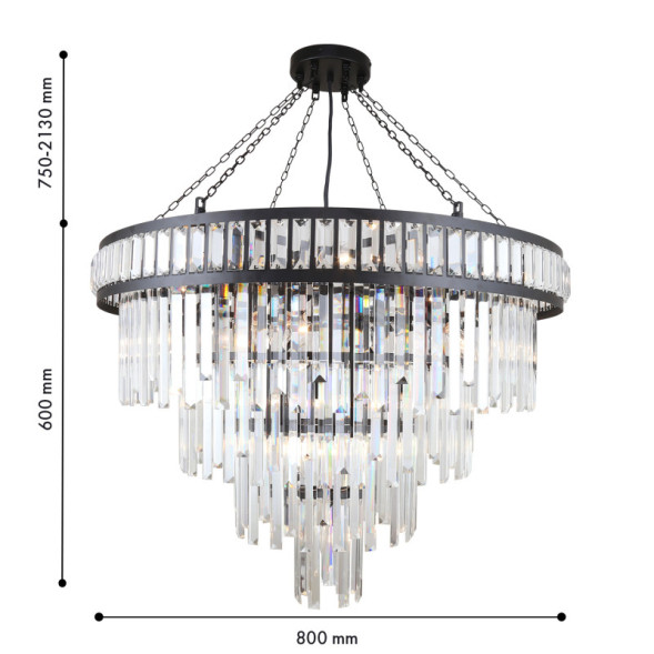 Подвесная люстра 4731-19P Favourite PRESTON