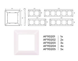 Рамка Ambrella Volt AF110205 ALFA Line