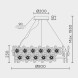 Подвесная люстра MODELUX ML.9520 ML.9520.800 GD