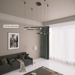 Каскадная люстра Crystal Lux Fortuna FORTUNA SP123W LED BLACK