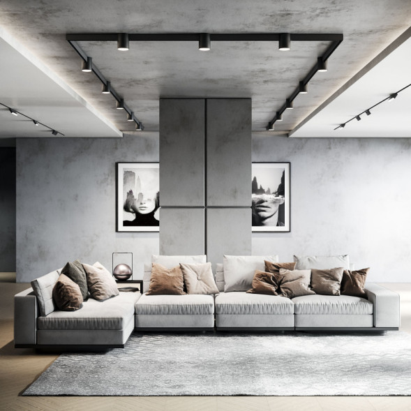 Магнитный трековый светильник Elektrostandard 85054/01 чёрный