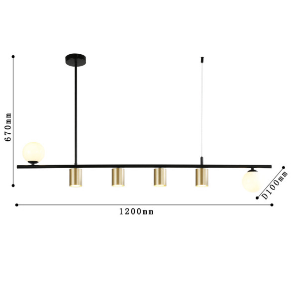 Люстра на штанге Favourite Frigus 4040-6P