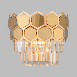 Бра Eurosvet Ariana 10113/2 золото/прозрачный хрусталь Strotskis